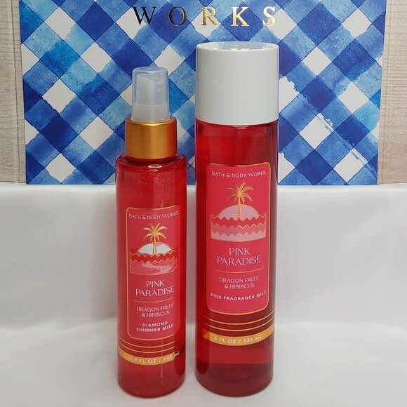 BATH & BODY WORKS 'PINK PARADISE' 'DRAGON FRUIT & HIBISCUS' BODY CARE DUO SET - Picture 16 of 16